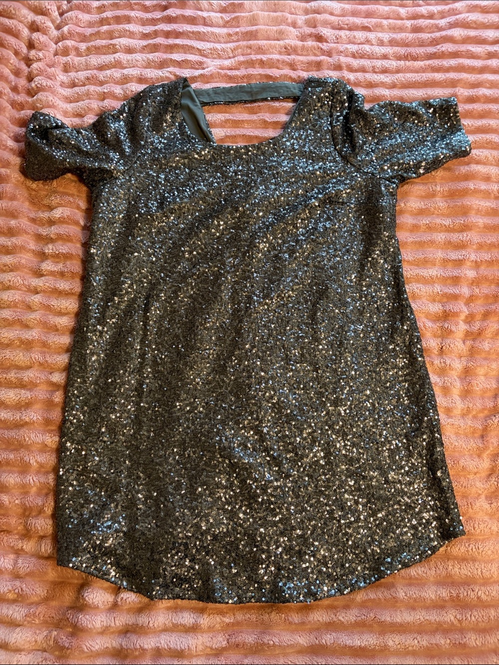 torrid Granite color Sequin Short Sleeve Dress